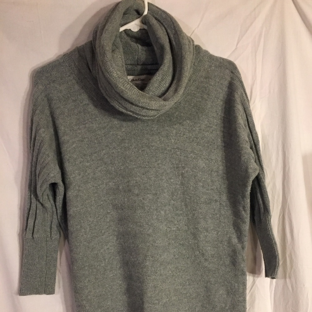 Calvin Klein Gray Women's Turtleneck Sweater, XS